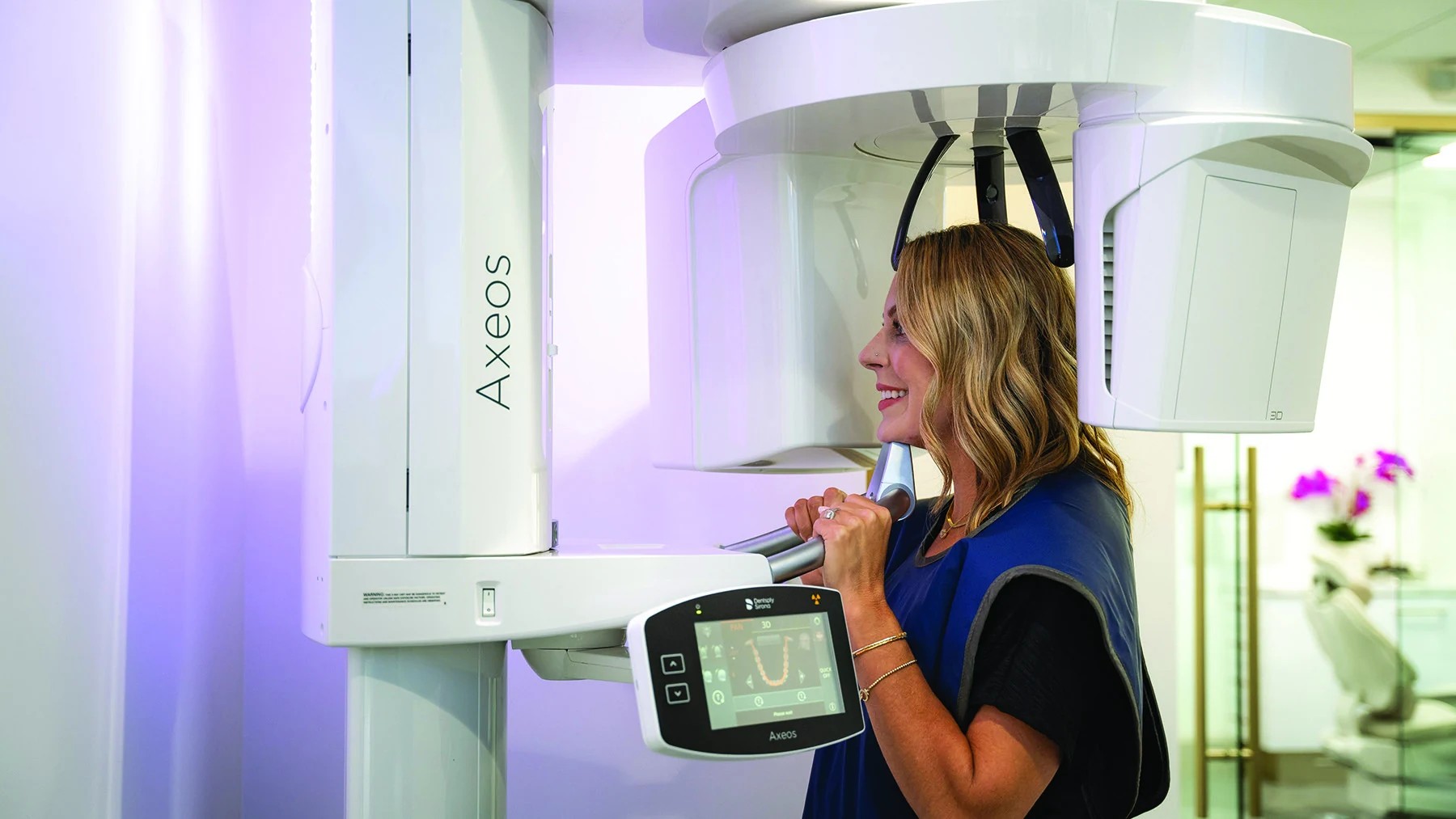 Axeos CBCT scan for implant planning